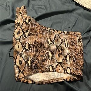 Reptile Habitat Decor - Brown Snake Pattern